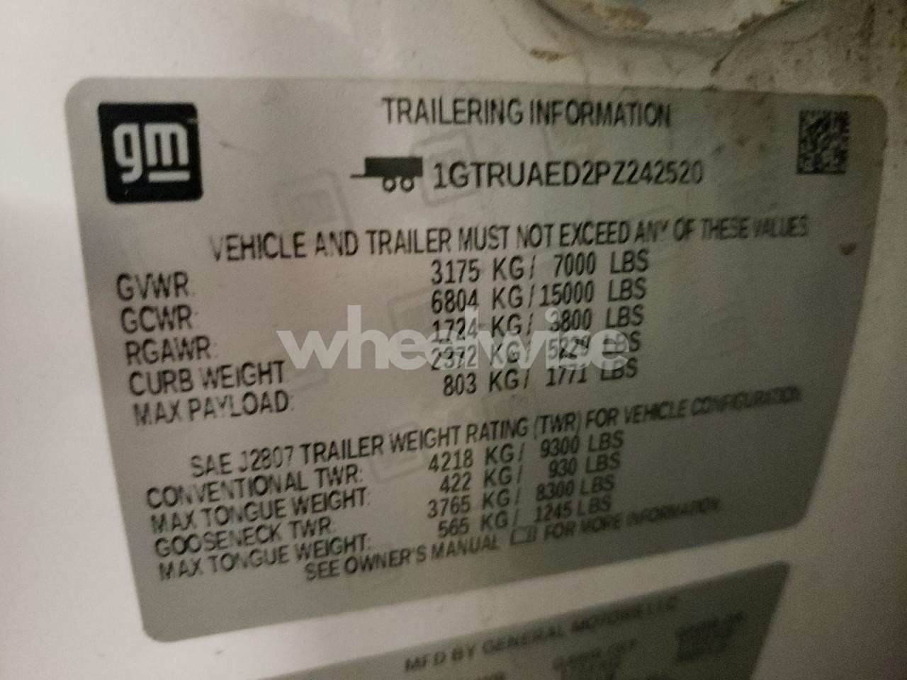 Photo 13 of 2023 GMC SIERRA K1500 (VIN 1GTRUAED2PZ242520)