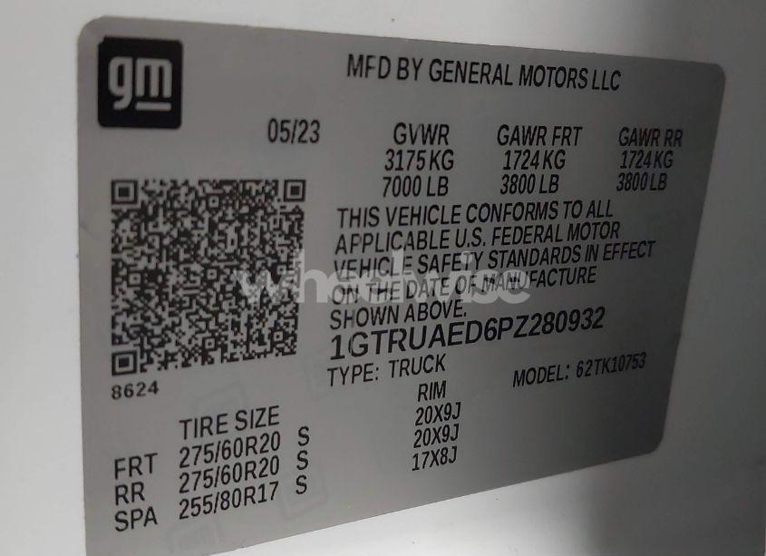 Photo 9 of 2023 Gmc Sierra 1500 4WD DOUBLE CAB STANDARD BOX PRO (VIN 1GTRUAED6PZ280932)