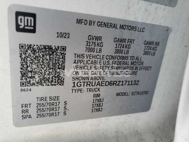 Photo 3 of 2024 GMC SIERRA K1500 (VIN 1GTRUAED6RZ171132)