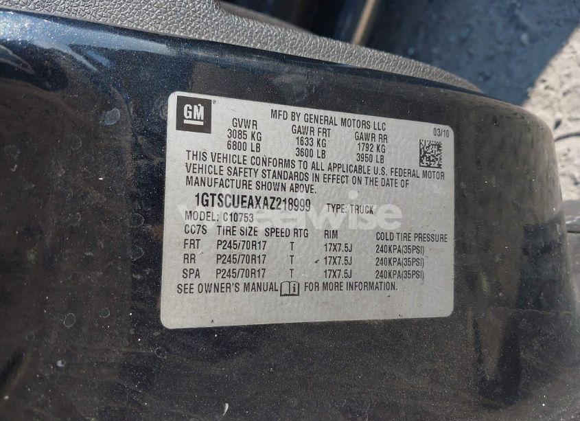 Photo 9 of 2010 Gmc Sierra 1500 SL (VIN 1GTSCUEAXAZ218999)