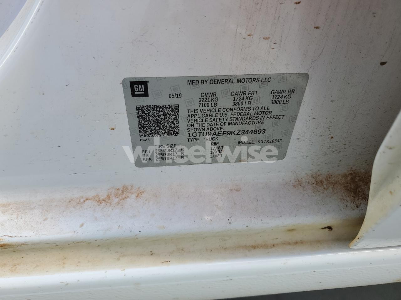 Photo 12 of 2019 GMC SIERRA K1500 (VIN 1GTU9AEF9KZ344693)