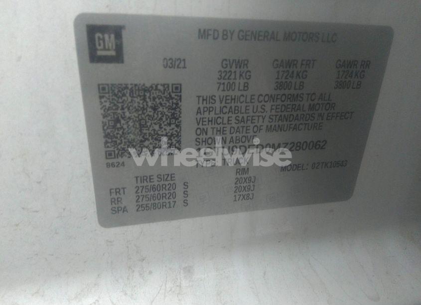 Photo 9 of 2021 Gmc Sierra 1500 4WD SHORT BOX SLT (VIN 1GTU9DED0MZ280062)