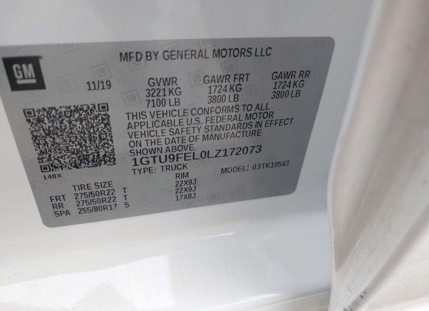 Photo 9 of 2020 Gmc Sierra 1500 4WD SHORT BOX DENALI (VIN 1GTU9FEL0LZ172073)