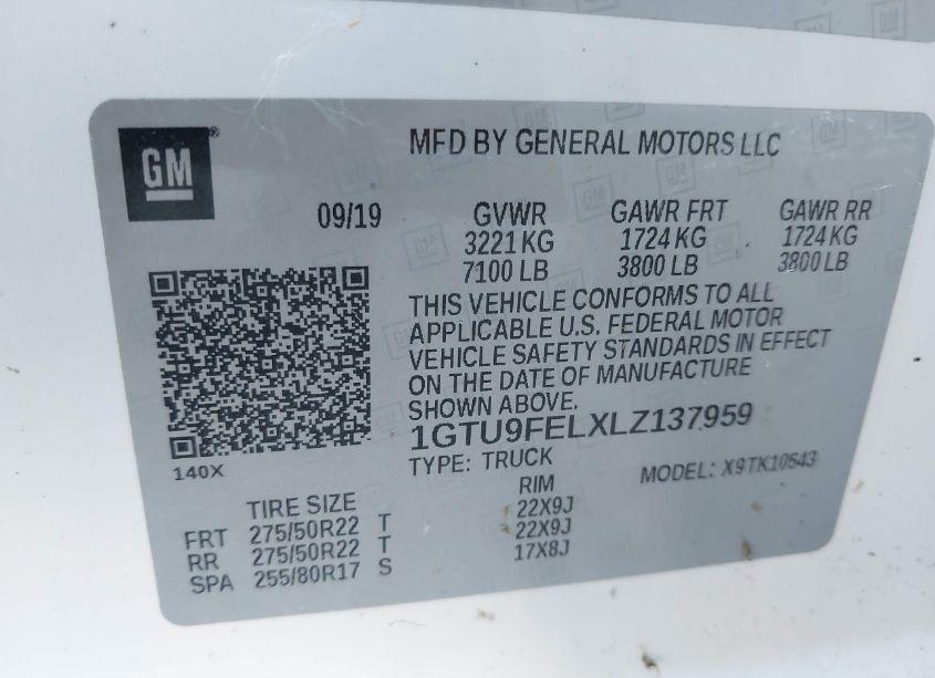 Photo 9 of 2020 Gmc Sierra 1500 4WD SHORT BOX DENALI (VIN 1GTU9FELXLZ137959)