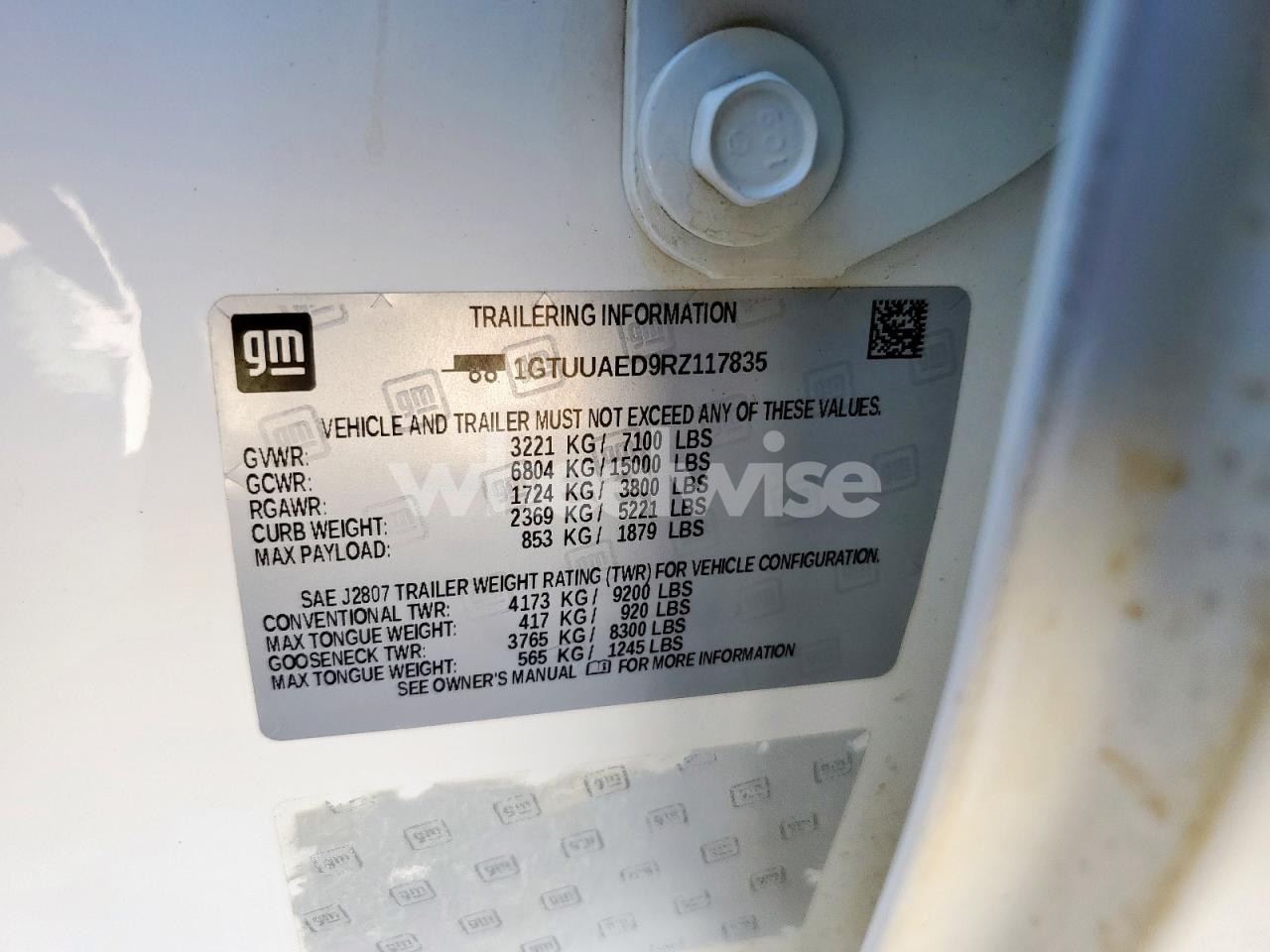 Photo 12 of 2024 GMC SIERRA K1500 (VIN 1GTUUAED9RZ117835)