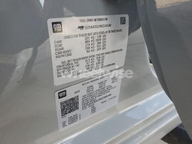 Photo 9 of 2024 GMC SIERRA K1500 ELEVATION (VIN 1GTUUCED7RZ340340)