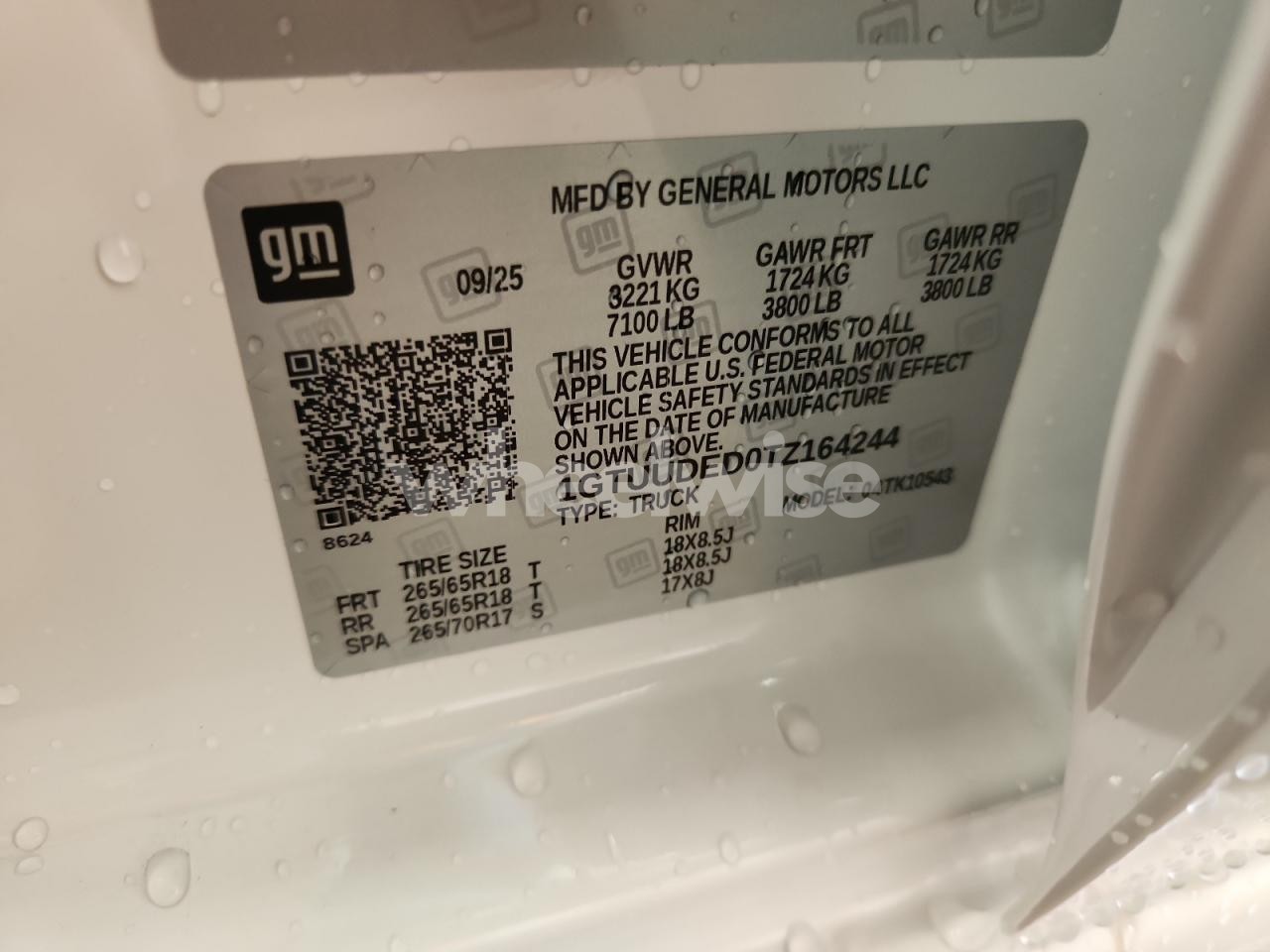 Photo 12 of 2026 GMC SIERRA K1500 SLT (VIN 1GTUUDED0TZ164244)