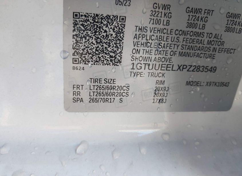 Photo 9 of 2023 Gmc Sierra 1500 4WD SHORT BOX AT4 (VIN 1GTUUEELXPZ283549)