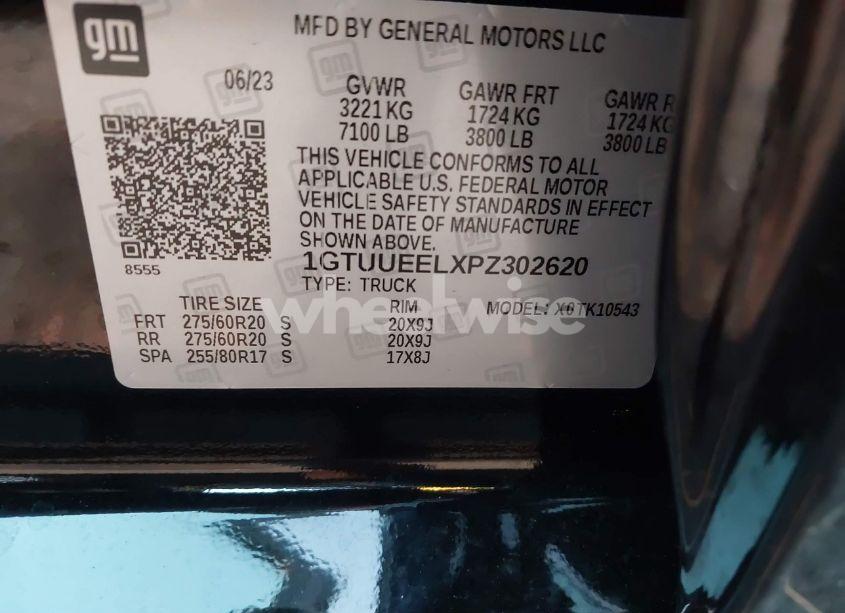 Photo 9 of 2023 Gmc Sierra 1500 4WD SHORT BOX AT4 (VIN 1GTUUEELXPZ302620)