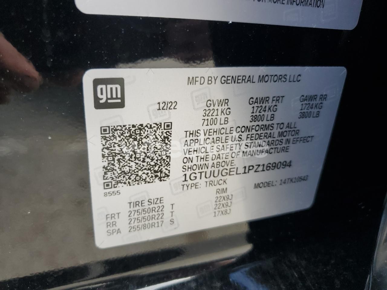 Photo 13 of 2023 GMC SIERRA K1500 DENALI (VIN 1GTUUGEL1PZ169094)