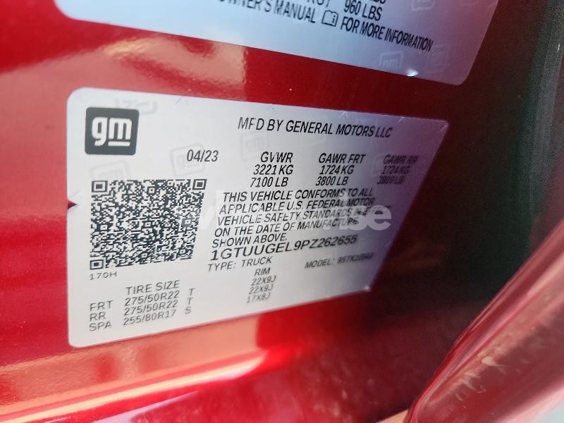 Photo 4 of 2023 GMC SIERRA K1500 DENALI (VIN 1GTUUGEL9PZ262655)