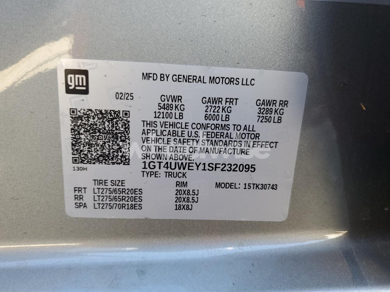 Photo 13 of 2025 GMC SIERRA K3500 DENALI (VIN 1GTUUHEL5SZ124030)