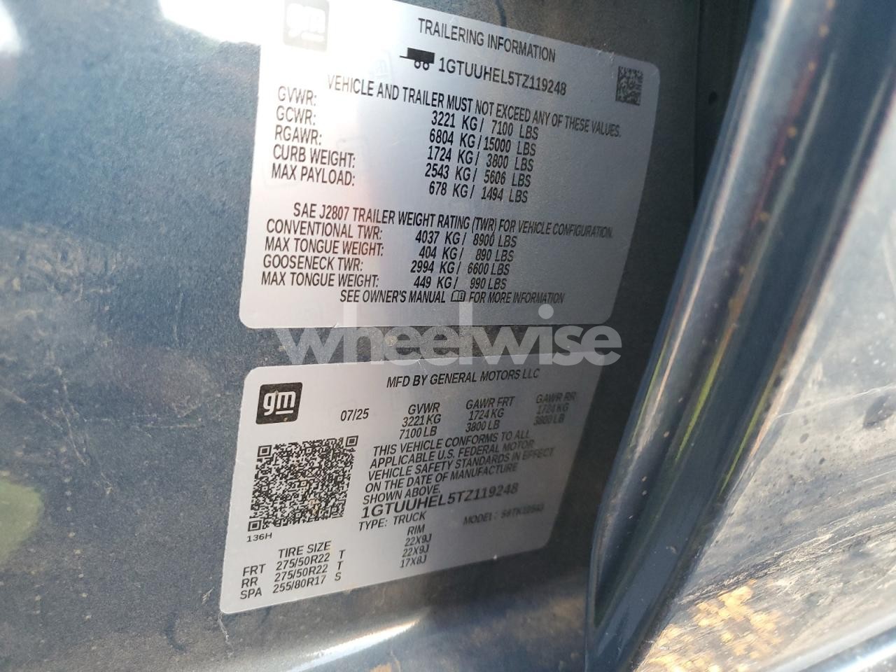 Photo 12 of 2026 GMC SIERRA K1500 DENALI ULTIMATE (VIN 1GTUUHEL5TZ119248)