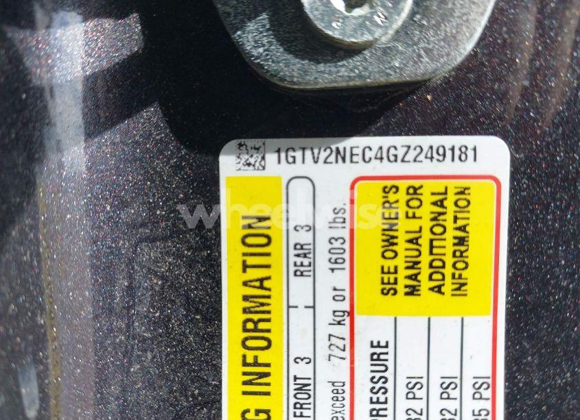 Photo 9 of 2016 Gmc Sierra 1500 SLT (VIN 1GTV2NEC4GZ249181)