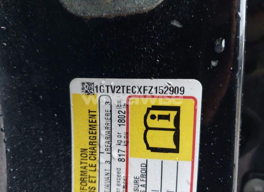 Photo 9 of 2015 Gmc Sierra 1500 (VIN 1GTV2TECXFZ152909)