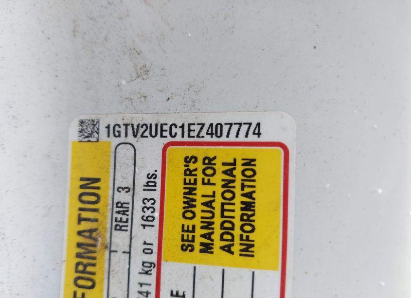 Photo 9 of 2014 Gmc Sierra 1500 SLE (VIN 1GTV2UEC1EZ407774)