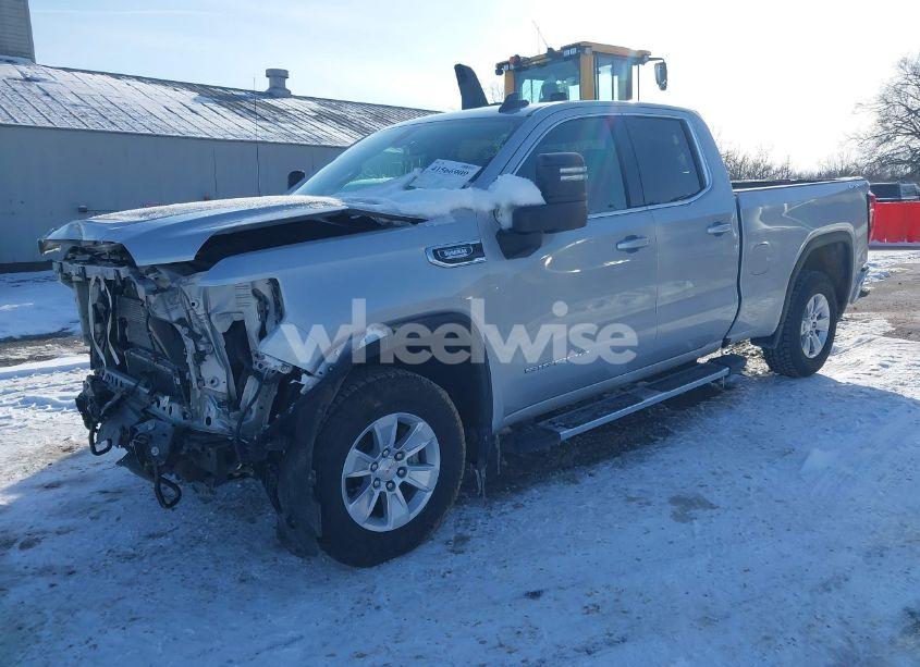 Photo 2 of 2021 Gmc Sierra 1500 4WD DOUBLE CAB STANDARD BOX SLE (VIN 1GTV9BETXMZ375650)