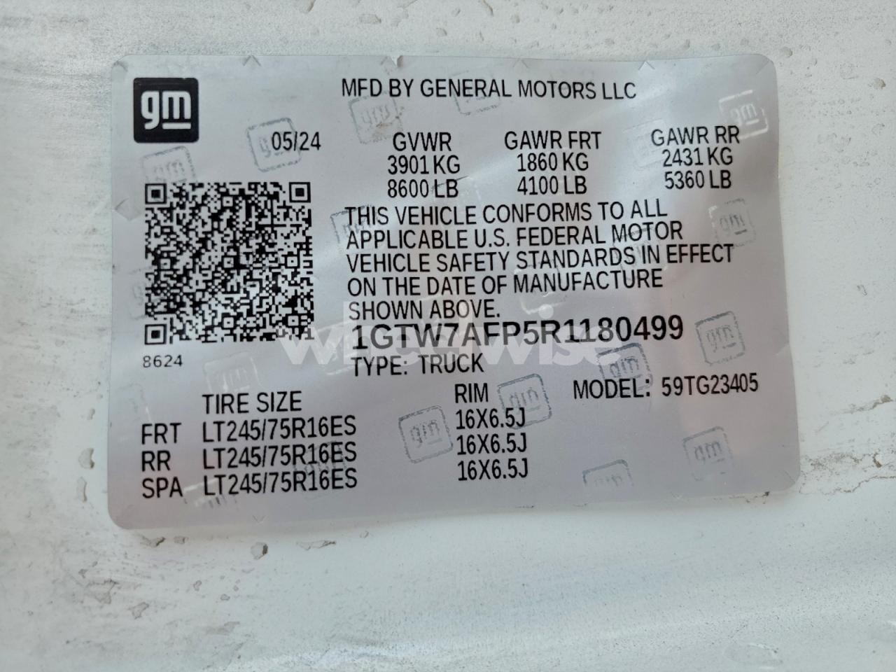 Photo 13 of 2024 GMC SAVANA G2500 (VIN 1GTW7AFP5R1180499)