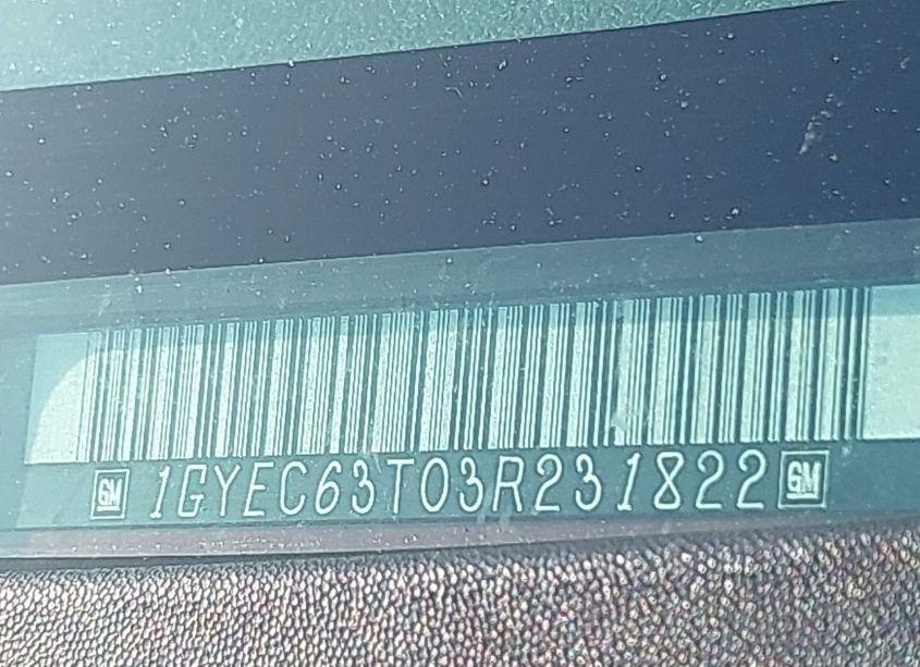 Photo 9 of 2003 Cadillac Escalade STANDARD (VIN 1GYEC63T03R231822)