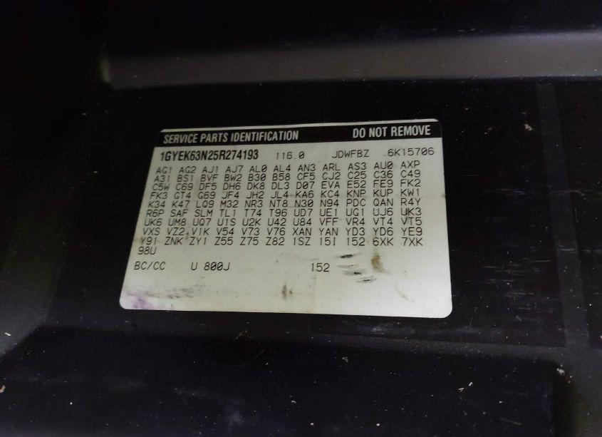 Photo 9 of 2005 Cadillac Escalade STANDARD (VIN 1GYEK63N25R274193)