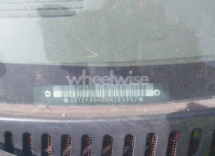 Photo 9 of 2003 Cadillac Escalade STANDARD (VIN 1GYEK63N73R183997)