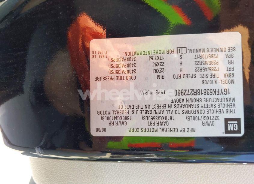 Photo 9 of 2008 Cadillac Escalade STANDARD (VIN 1GYFK63818R272860)