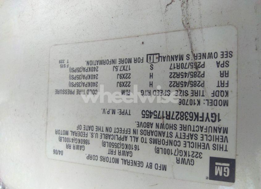 Photo 9 of 2007 Cadillac Escalade STANDARD (VIN 1GYFK63827R175455)