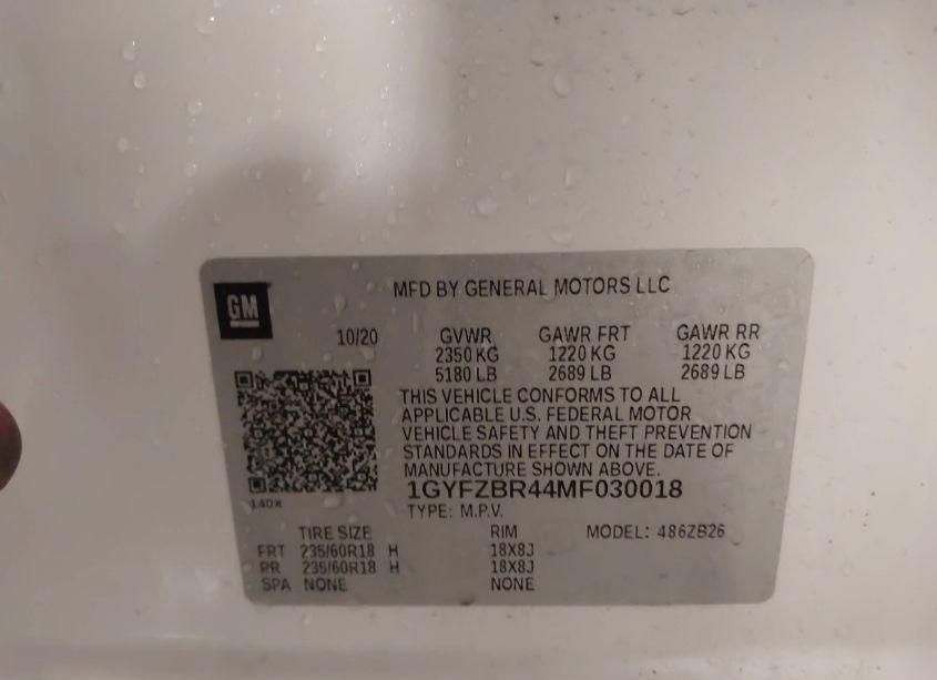 Photo 9 of 2021 Cadillac Xt4 AWD LUXURY (VIN 1GYFZBR44MF030018)