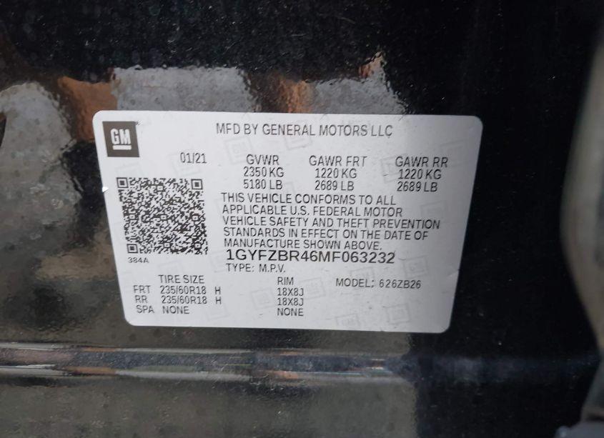 Photo 9 of 2021 Cadillac Xt4 AWD LUXURY (VIN 1GYFZBR46MF063232)