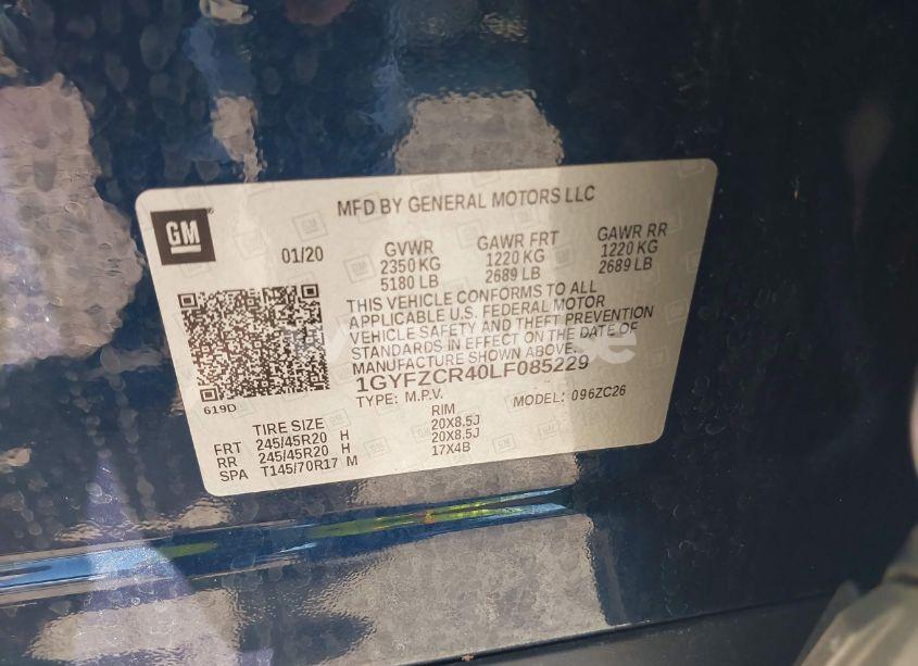 Photo 9 of 2020 Cadillac Xt4 FWD PREMIUM LUXURY (VIN 1GYFZCR40LF085229)