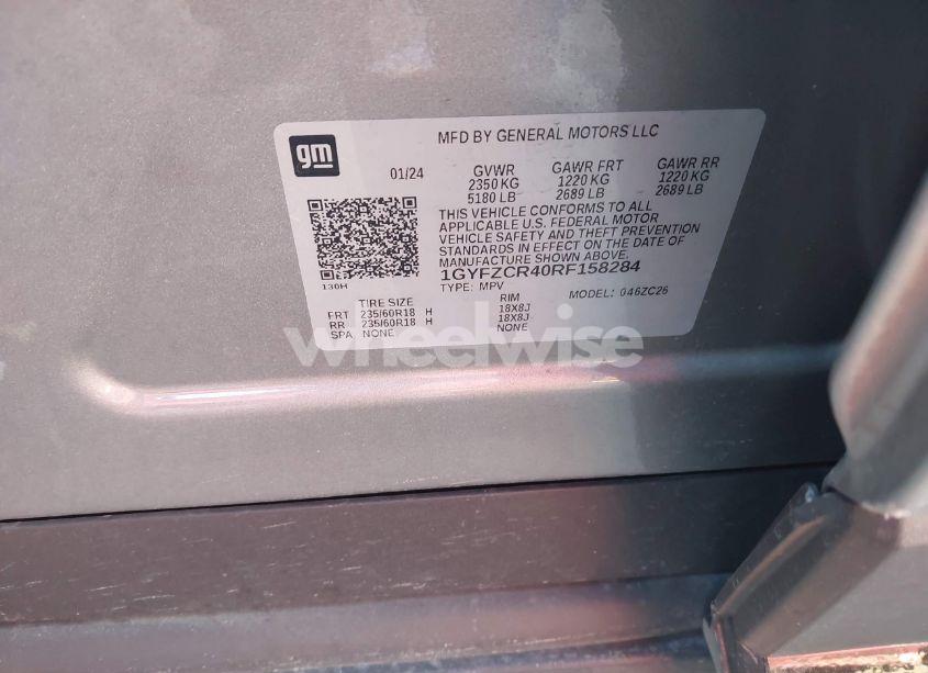 Photo 9 of 2024 Cadillac Xt4 FWD PREMIUM LUXURY (VIN 1GYFZCR40RF158284)