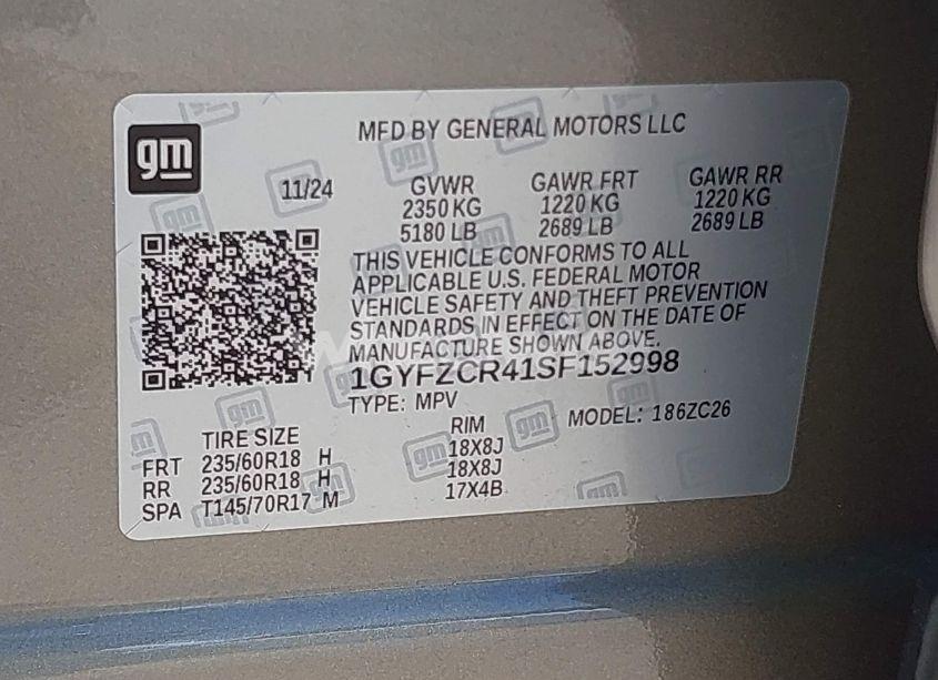 Photo 9 of 2025 Cadillac Xt4 FWD PREMIUM LUXURY (VIN 1GYFZCR41SF152998)