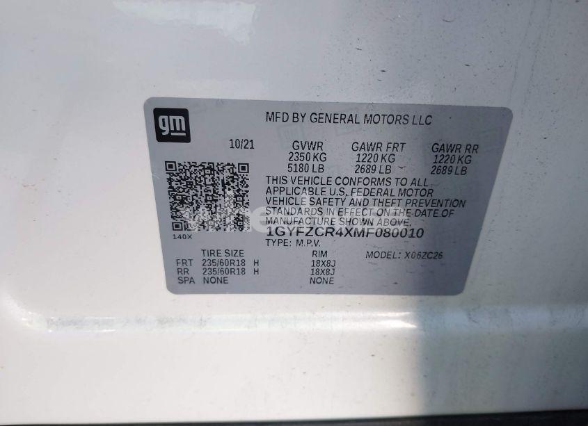 Photo 9 of 2021 Cadillac Xt4 FWD PREMIUM LUXURY (VIN 1GYFZCR4XMF080010)