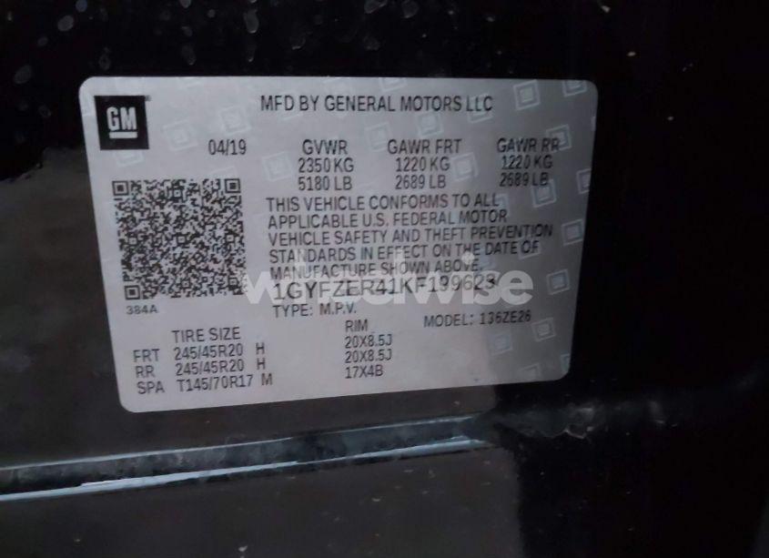 Photo 9 of 2019 Cadillac Xt4 SPORT (VIN 1GYFZER41KF199623)