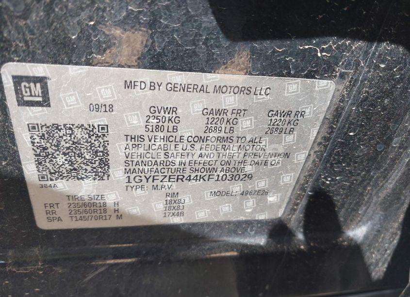 Photo 9 of 2019 Cadillac Xt4 SPORT (VIN 1GYFZER44KF103029)