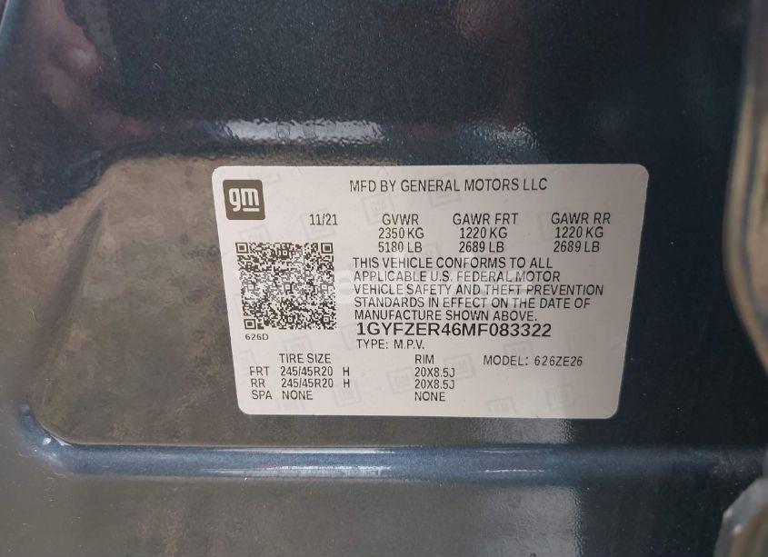 Photo 9 of 2021 Cadillac Xt4 FWD SPORT (VIN 1GYFZER46MF083322)