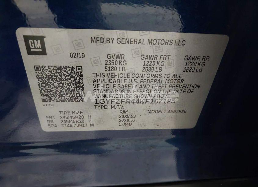 Photo 9 of 2019 Cadillac Xt4 SPORT (VIN 1GYFZFR44KF167125)