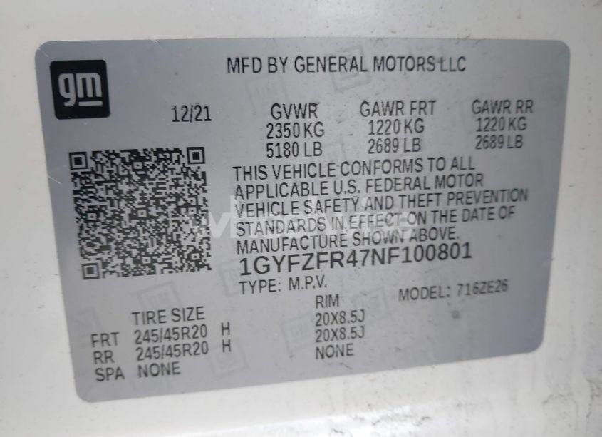 Photo 6 of 2022 Cadillac Xt4 AWD SPORT (VIN 1GYFZFR47NF100801)