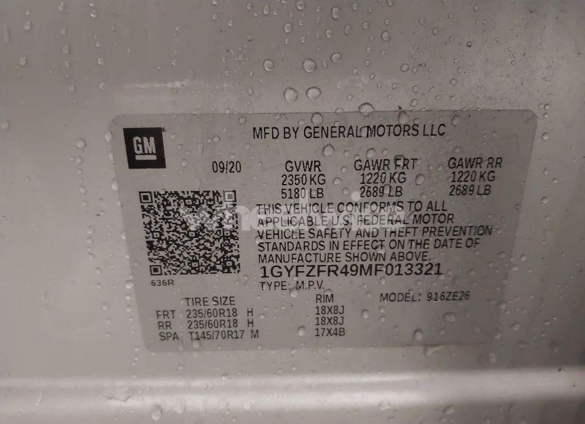 Photo 9 of 2021 Cadillac Xt4 AWD SPORT (VIN 1GYFZFR49MF013321)