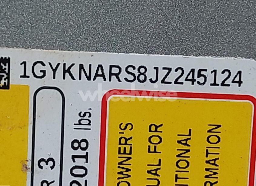 Photo 9 of 2018 Cadillac Xt5 STANDARD (VIN 1GYKNARS8JZ245124)