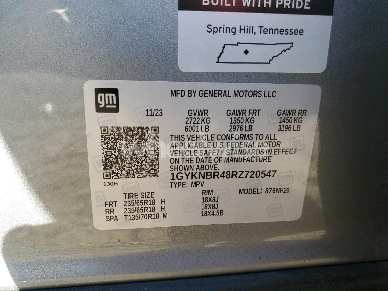 Photo 13 of 2024 CADILLAC XT5 LUXURY (VIN 1GYKNBR48RZ720547)