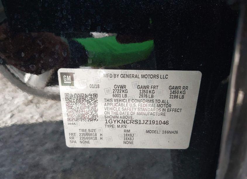 Photo 9 of 2018 Cadillac Xt5 LUXURY (VIN 1GYKNCRS1JZ191046)