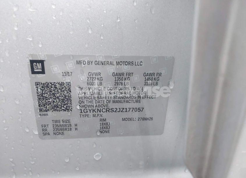 Photo 9 of 2018 Cadillac Xt5 LUXURY (VIN 1GYKNCRS2JZ177057)