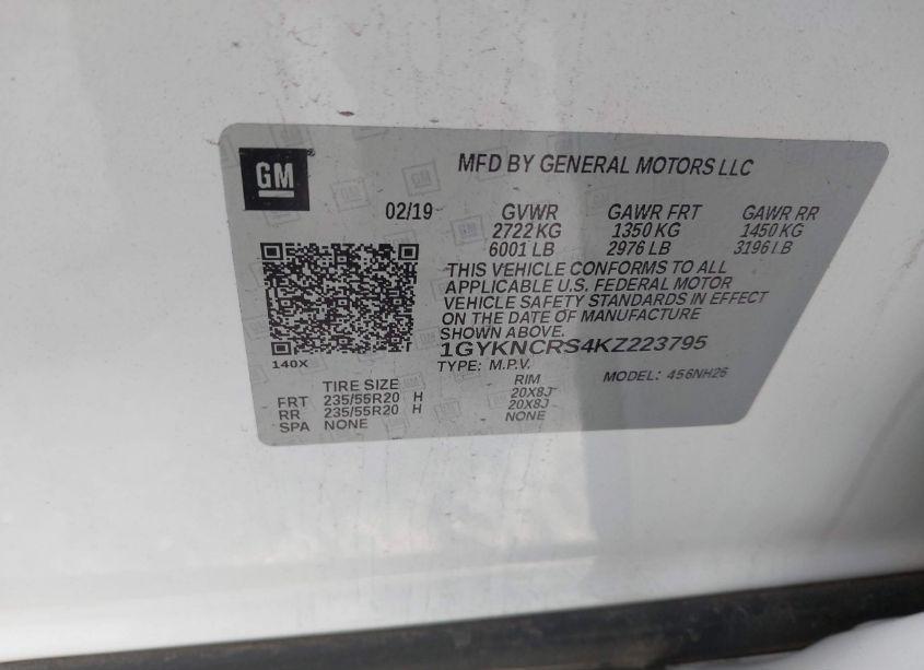 Photo 9 of 2019 Cadillac Xt5 LUXURY (VIN 1GYKNCRS4KZ223795)