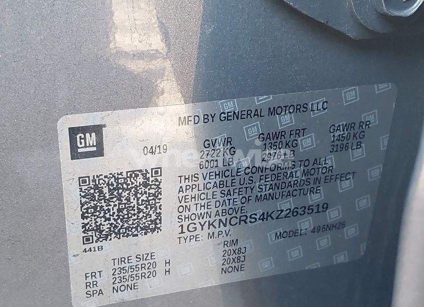 Photo 9 of 2019 Cadillac Xt5 LUXURY (VIN 1GYKNCRS4KZ263519)