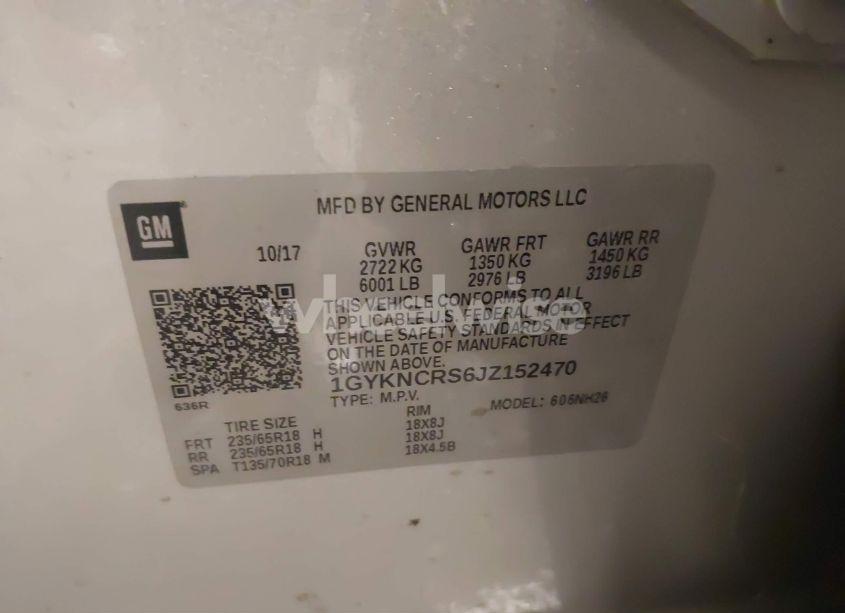 Photo 9 of 2018 Cadillac Xt5 LUXURY (VIN 1GYKNCRS6JZ152470)