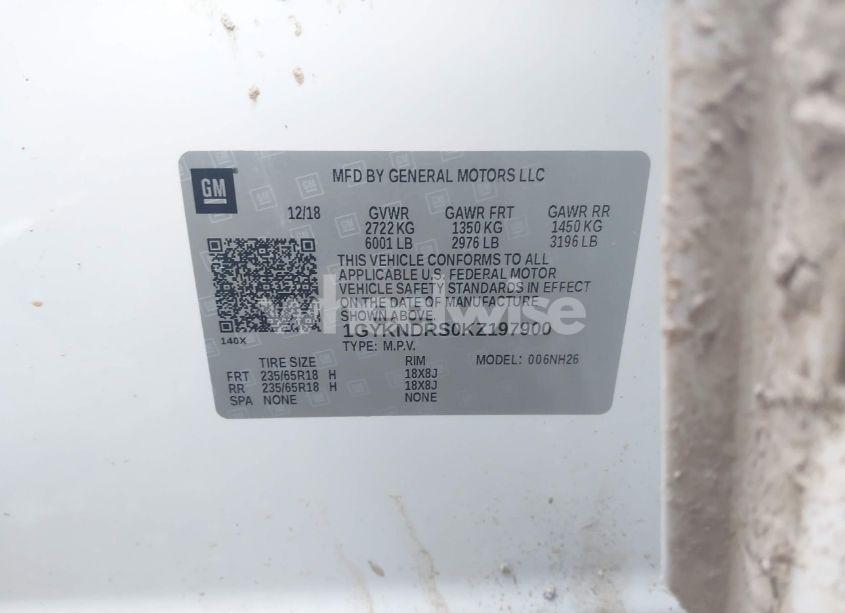 Photo 9 of 2019 Cadillac Xt5 LUXURY (VIN 1GYKNDRS0KZ197900)