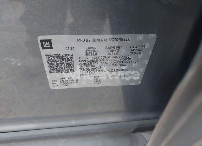 Photo 9 of 2020 Cadillac Xt5 AWD PREMIUM LUXURY (VIN 1GYKNDRS2LZ139496)