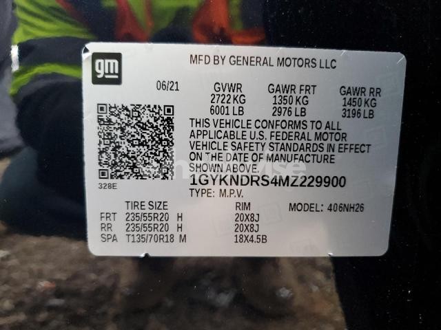 Photo 7 of 2021 CADILLAC XT5 PREMIUM LUXURY (VIN 1GYKNDRS4MZ229900)