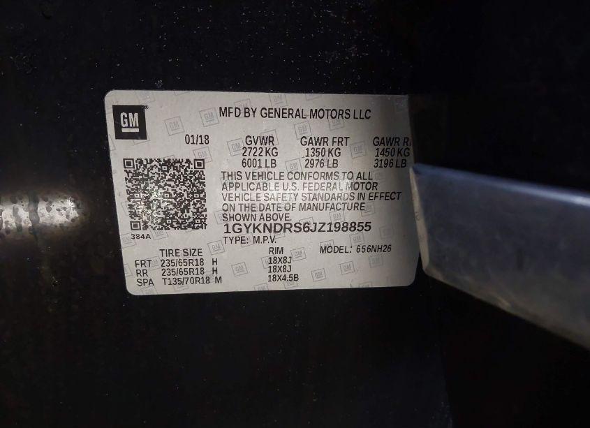 Photo 9 of 2018 Cadillac Xt5 LUXURY (VIN 1GYKNDRS6JZ198855)